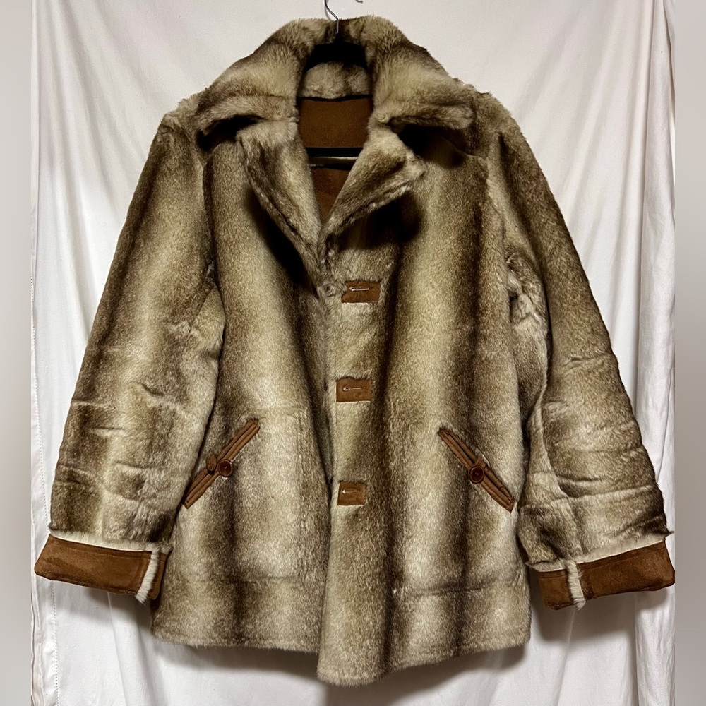 NWOT Dennis Basso Reversible Long Suede Fur Coat Jacket Fall Winter Cozy Warm - Picture 10 of 10